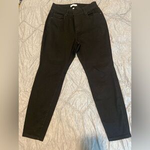 Lane Bryant High Rise Skinny Jean Black EUC 14